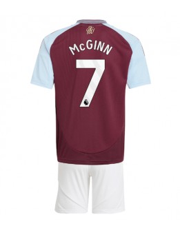 Aston Villa John McGinn #7 Replika Hemmakläder Barn 2024-25 Kortärmad (+ byxor)